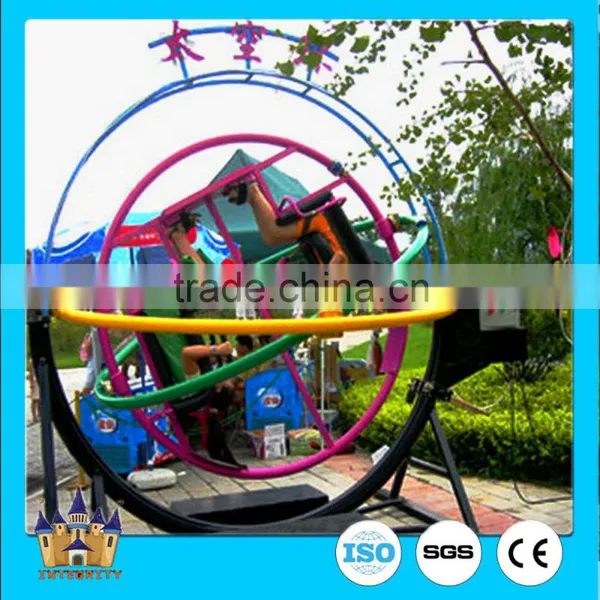 New Amusement Ride Portable Exercise Equipment 3d Space Ring Human Gyroscope for Sale photo-6