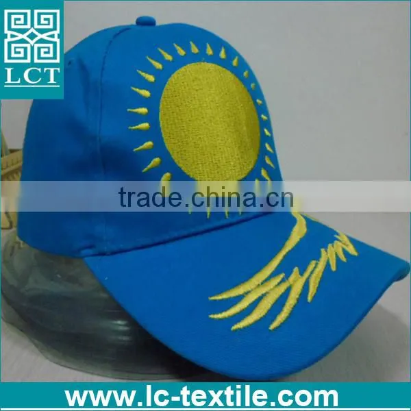 LCTN1837 Navy Blue Leather Brim Baseball Cap for Kazakhstan photo-2