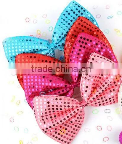 Sequins Tie Headband Hair Accessories, Bowknot, Whimsy Exaggerated Big Bow Tie