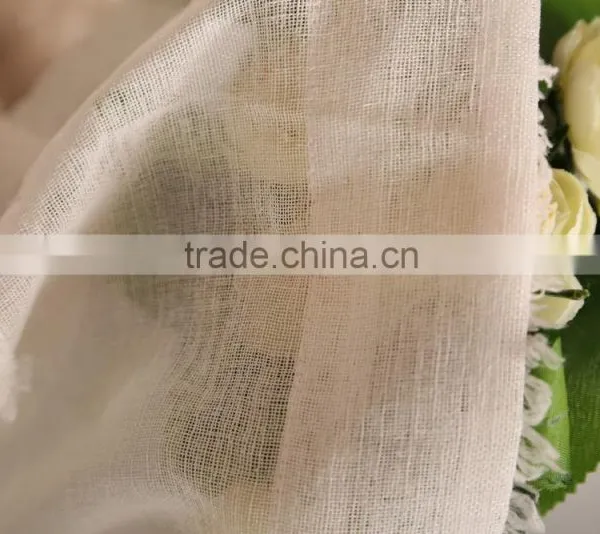 Clipped Sheer Polyester Voile Grommet Curtain Drapes photo-4