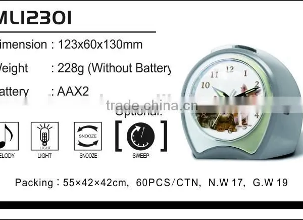 Promotion Musical Alarm Clocks Good Reputation/Melody Table Clocks Hot Sale Types photo-2