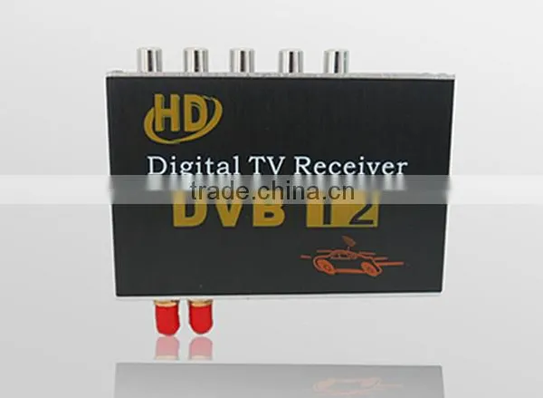HD Double Tuner Car DVB-T2 Digital TV Receiver H.264 MPEG-4 Speed Can Reach 120-150km/h Use for Thailand Columbia Russia Etc. photo-2