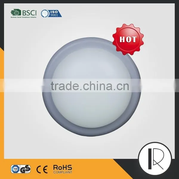 18W LED White Black Grey Round Surface Mounted Bulkhead Lamp photo-2