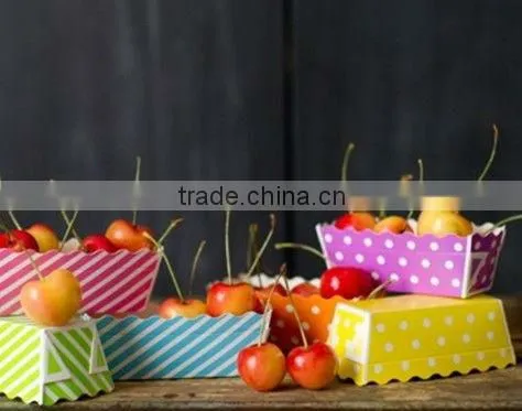 Stripes and Dots Small Rectangle Paper Loaf Pans Baking Pans - Mini Cake Pans - Loaf Baking Pans 1.2" Wide X 3.1" Long X 1.4" h photo-2