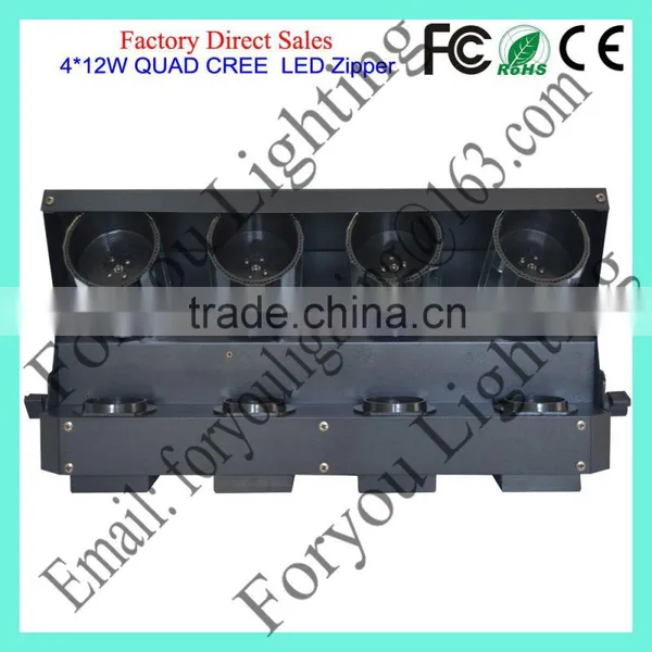 American DJ Zipper 4-Head Barrel Mirror Scanner 4pcs 10W RGBW 4IN1 LED Disco DJ Light photo-3