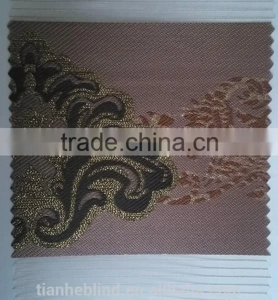 Big Flower Zebra Window Blinds Fabrics, Sun Shade Zebra Blinds photo-4