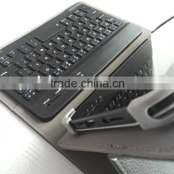 Black Universal Wireless Buletooth Keyboard for Android,IOS,windows Tablets,bluetooth Leather Case Keyboard