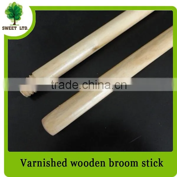 Varnished Wooden Broom Handle Wood Stick to Turkey Market photo-3