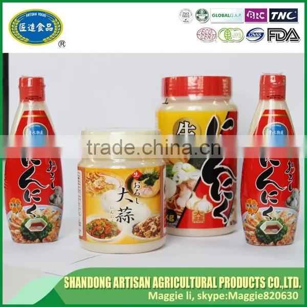 New Crop Garlic Paste Bottle Minced Garlic Crushed Garlic Bottle Packing