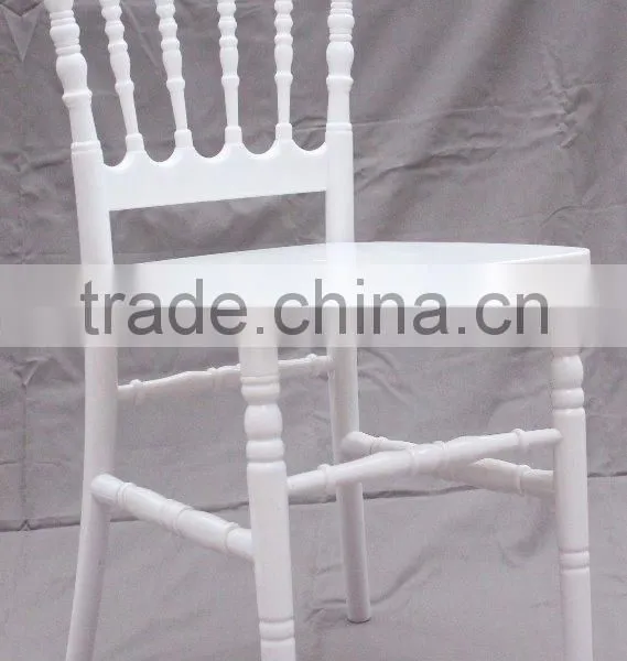 White Resin/Acrylic/PolyCarbonate Napoleon Chair--strong