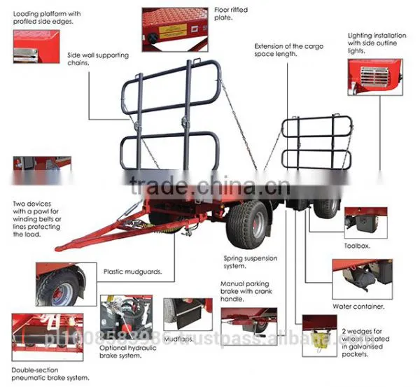 Platform Trailers for Bales T027 12t photo-2