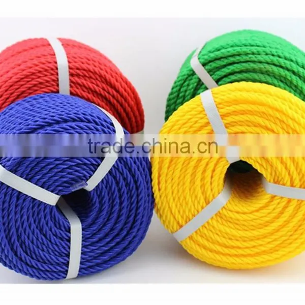 6mm Orange Pe3-strand Rope in Roll,coil,twine,3--strand Pe,pp Twisted Rope photo-3