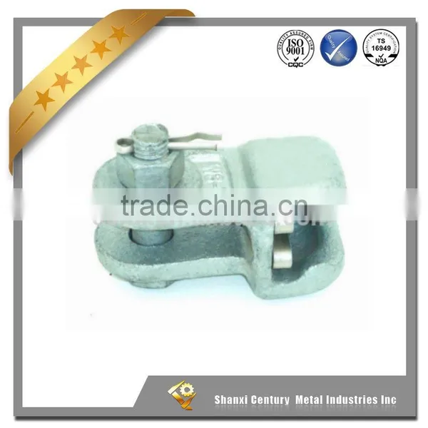 Professional OEM Lost Wax Casting Overhead Line Hardware Electric Fitting Socket Clevis With Split Pin