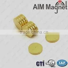 Round Disk Magnet Gold photo-2