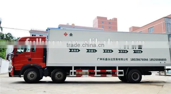 SINOTRUK HOWO T5G MAN Engine 310HP Euro3 6X2 Cargo Van Truck Sale photo-2