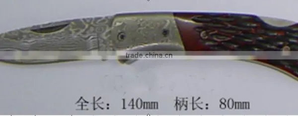 Stainless Steel 1pc Damascus Laguiole Folding Knife photo-2
