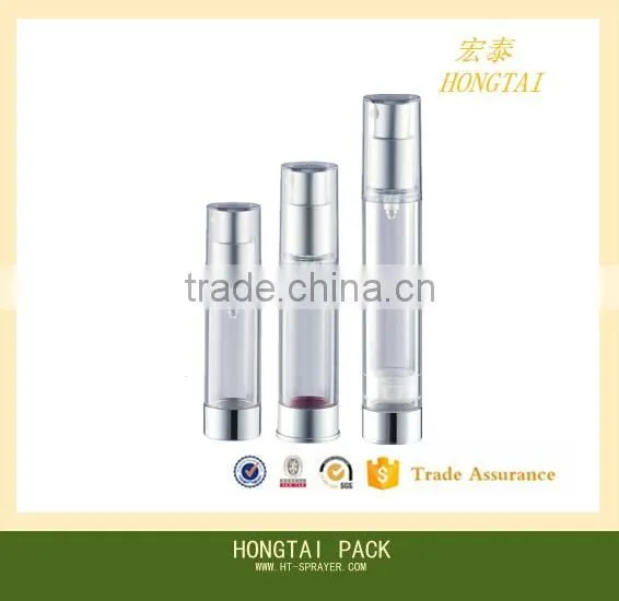 Plastic High Quality Golden Color Cosmetic Plastic Airless Pump Bottle photo-4