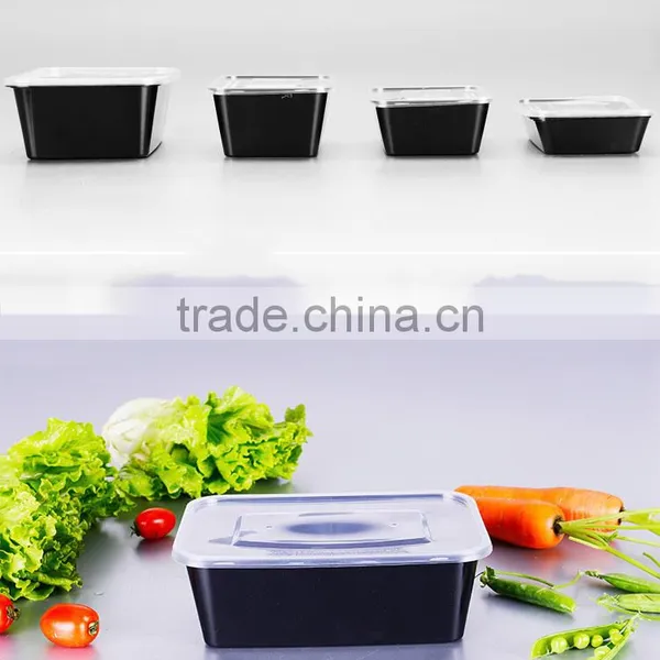Differrent Size Better Leak Resistant Meal Prep Bento Box Microwave Single Compartment Food Containers With Lids photo-4