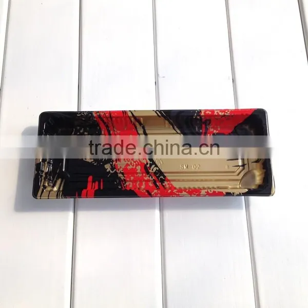 Japanese Disposable Plastic Sushi Tray With Lid photo-2