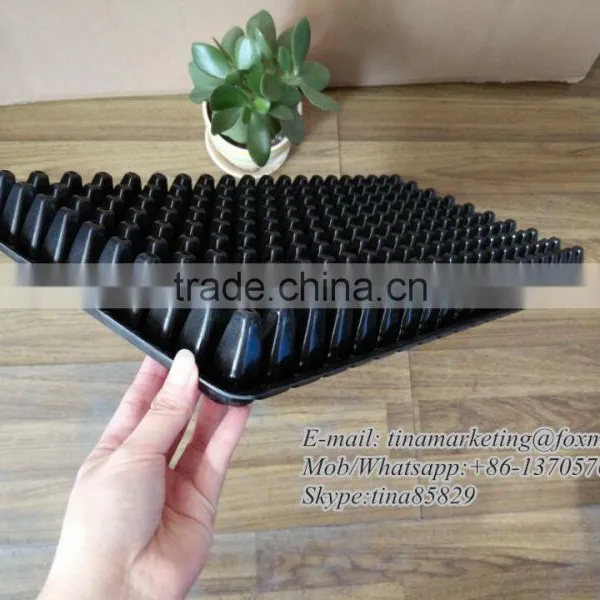 Not Coated Black PS Material Plastic Nursery Plant Seed Starting Tray 200 Cell,Plastic Seedling Germination Tray for Farm Using photo-3