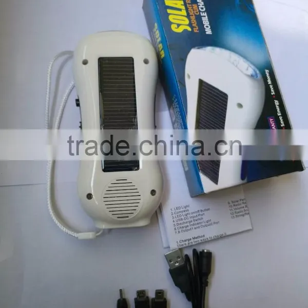 Hot Sales Portable Solar Multifucational Wireless Radio With Power Bank and Light photo-5