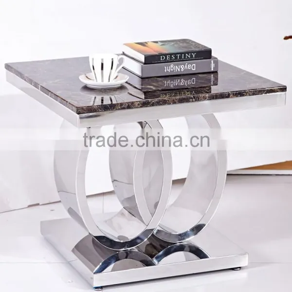 Luxury Dining Room Set Marble Top Side Table photo-2