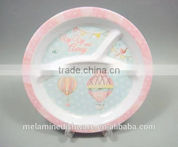 Round Kids Children Dinner Plates/sectional Melamine Children Dinnerware photo-2