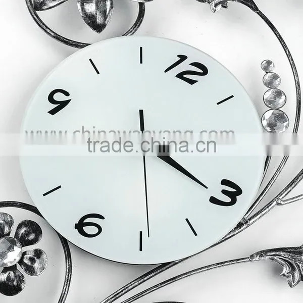 Hot Selling Concise Beautiful Silvery White Fancy Wall Clocks photo-5