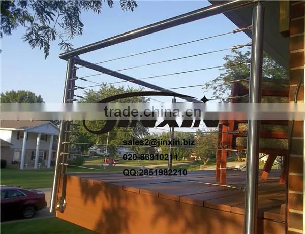 Stainless Steel Wire Railing Hardware / Cable Railing Fittings / Wire Mesh Balustrades photo-4