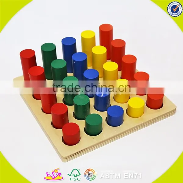 2017 New Design Toddlers Geometry Blocks Wooden Toddler Montessori Materials W12F011 photo-4