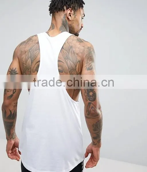 High Quality New Design Summer Cooling Custom White Color Gym Wear Comfortable Cotton Spandex Casual Men's Sport Vest photo-2