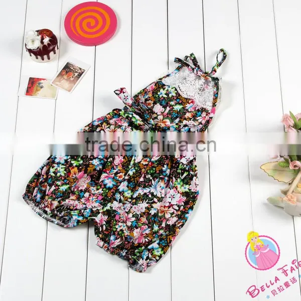 2017 New Fashion Baby Girls Jumpsuit 100% Cotton Summer Jumpsuit for Infant Girls photo-5