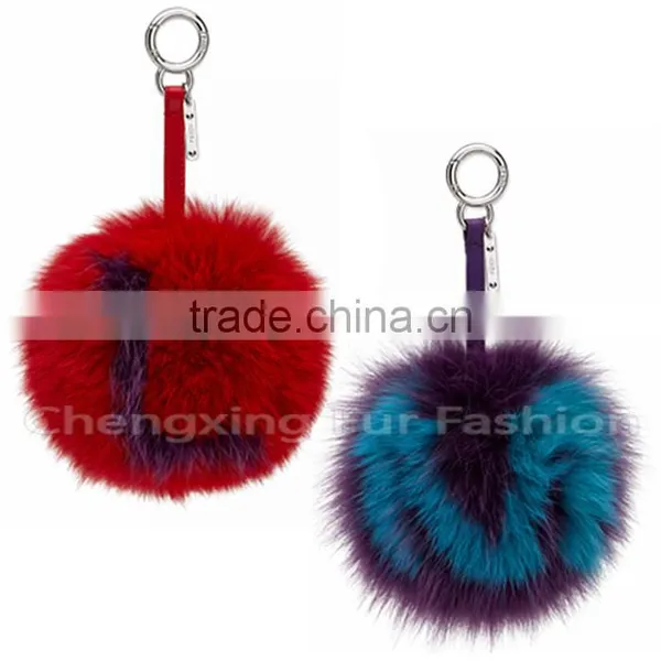 CX-R-38 New Promotional Fox Fur Car Fur Ball Keychain photo-6
