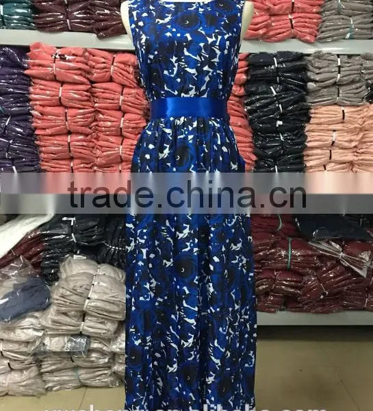 2016 Latest New Selling Printed Halter Sleeveless Formal Long Dress photo-4