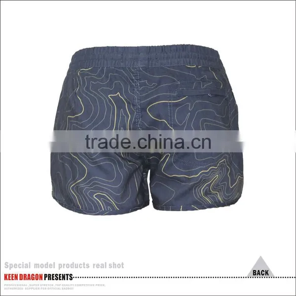 Manufacture Customer Design Summer Wear Girl's Shorts Womens Beach Swim Shorts photo-5