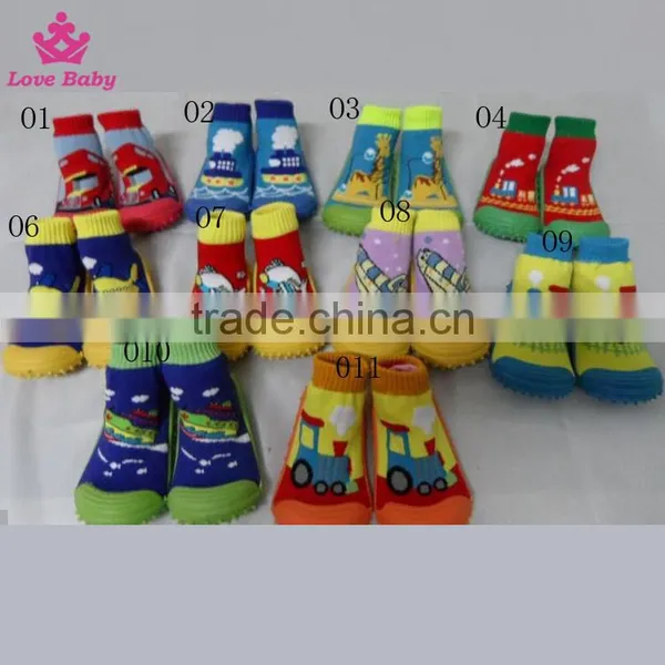 Hottest Selling 3D Cute Design Baby Ribbed Top Skidders Shoe Socks Made in China photo-3