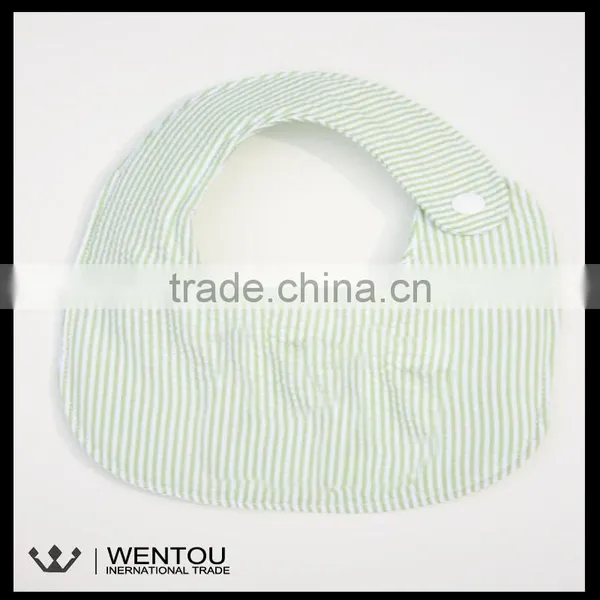 New Design Plain Seersucker Baby Bib photo-4