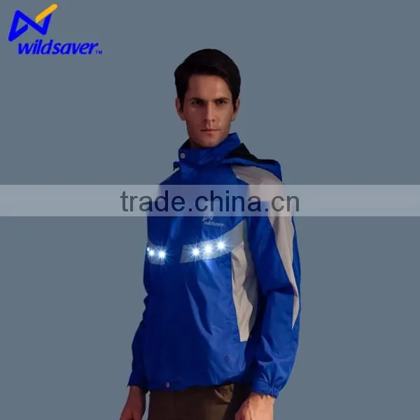 OEM hi Viz LED Flashing Windproof Jacket photo-5