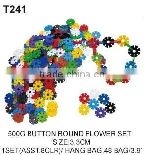 500 g Plastic Tang Han Button Shape Building Blocks Educational Toy photo-6