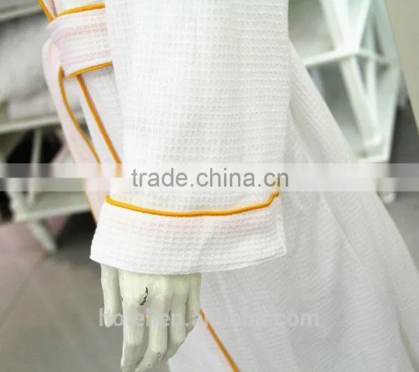Chinese Products Waffle Bath Robe With Embroidery Logo photo-3