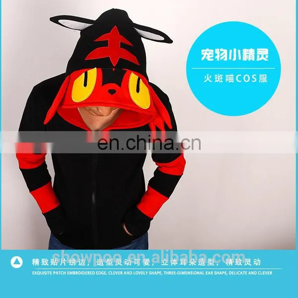 Factory Direct Pokemon Coat Litten COS Sweater M L XL XXL Cosplay Pokemon photo-4