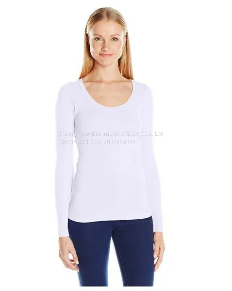 Women's Seamless Round Neck Long Sleeve Top