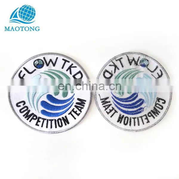 Wholesale Custom High Quality Cheap Embroidery Patches Emblems Iron on photo-3