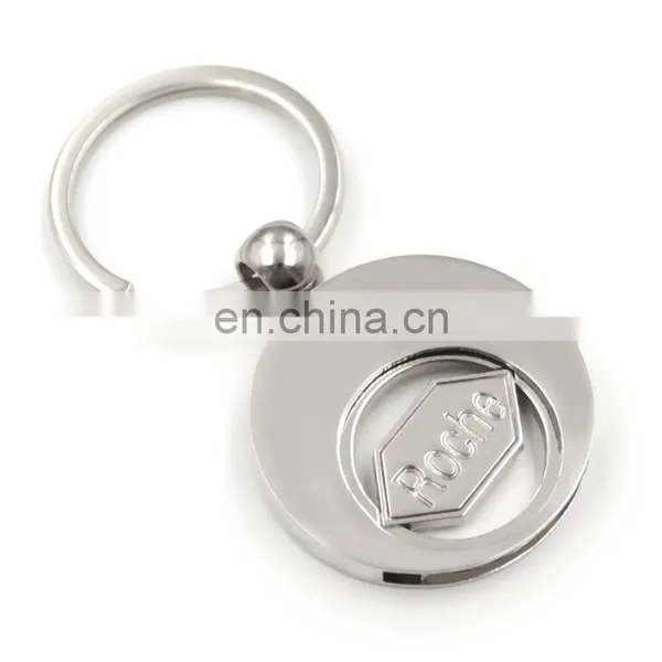 High Quality Zinc Alloy Material Custom Shopping Trolley Coin Keyring photo-2