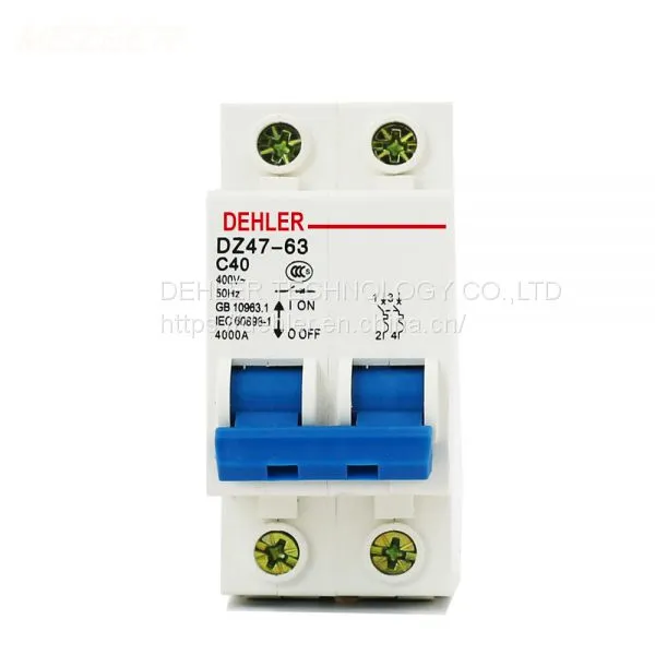 Dz47-63 C40 2p Air Switch Miniature Circuit Breaker Circuit Breaker Household Switch photo-4