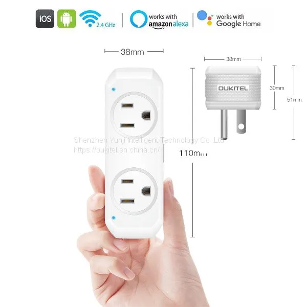 Oukitel P1 Smart Socket Home Mini Wi-Fi Control Your Devices From Anywhere Work For Alexa WIFI Smart Plug photo-4