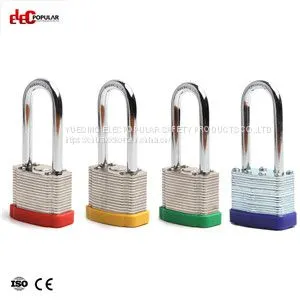 51mm Laminated Steel Shackle Safety Padlocks EP-8563 Metal Body Padlock photo-2