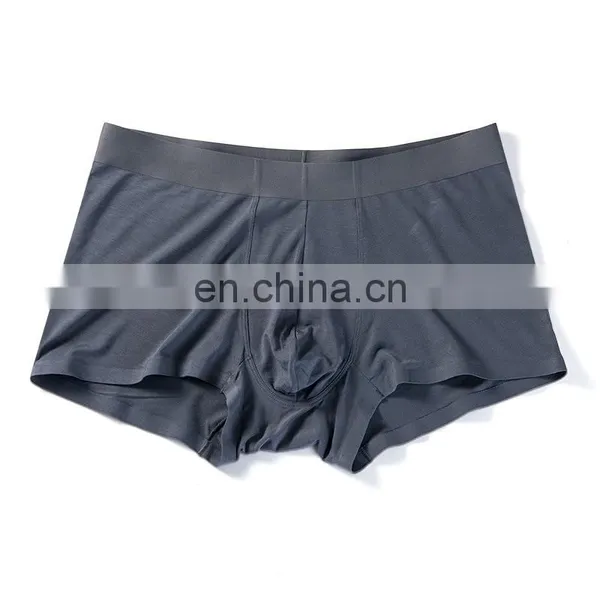 Men's Boxer Briefs Breathable Comfort No Ride-up Modal Spandex Mid-waist Seamless Underwear photo-5
