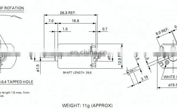 FF-030PA-11155 Bldc Motor 3V 7200rpm Toys Metal Brushed Motors for Toys and Mini RC Car photo-4