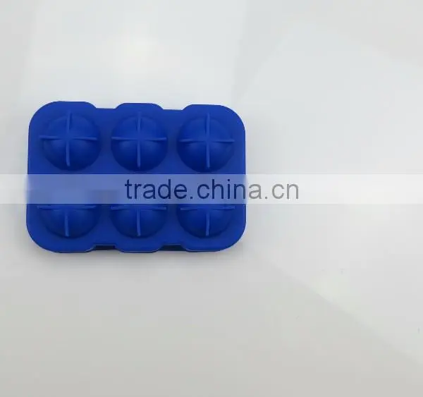 FDA LFGB Apporved Custom 6 Cavity Round Shape Silicone Ice Cube Tray photo-6
